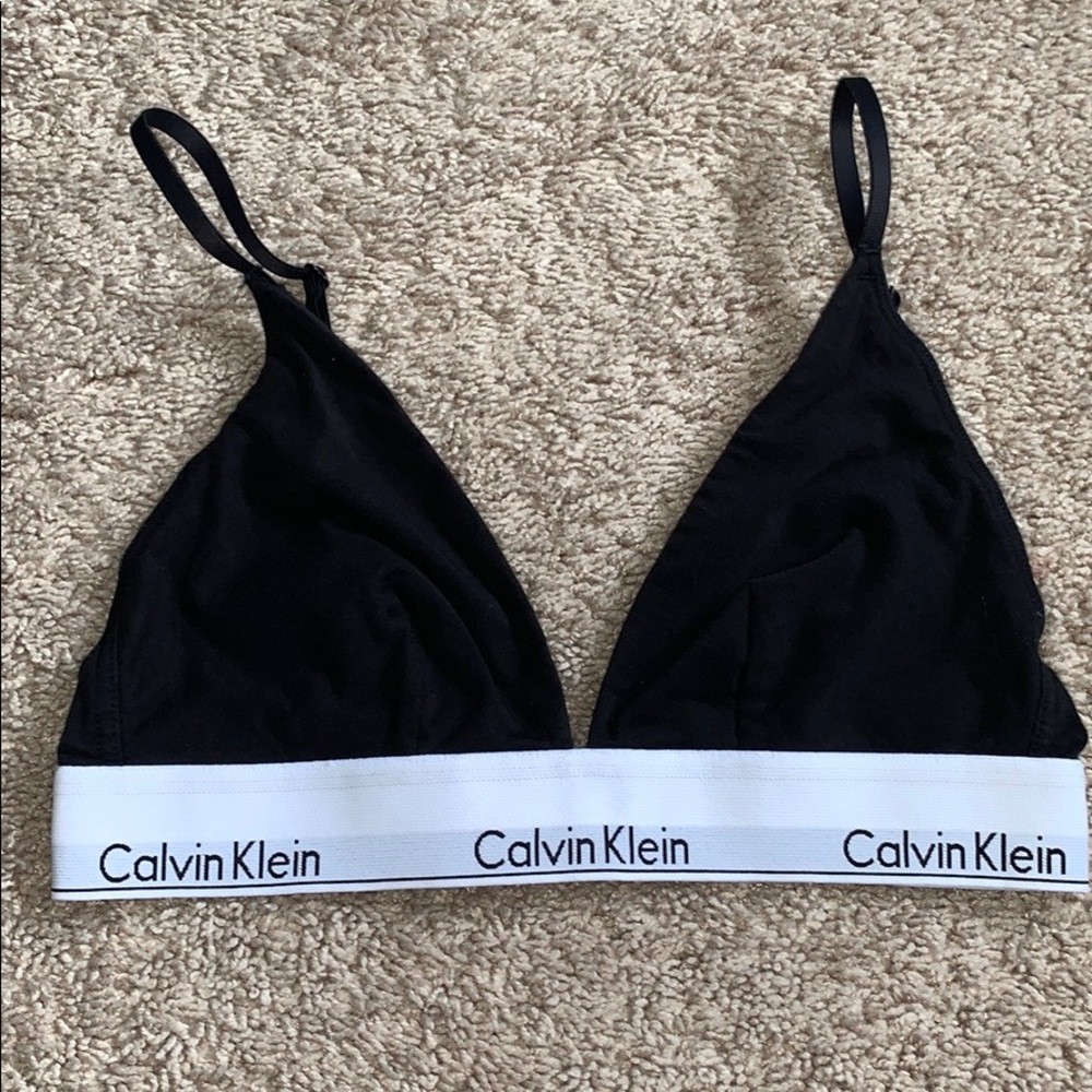 calvin klein black bralette